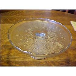 Pedestal, Cake Plate; 10" embossed with musical#1289325