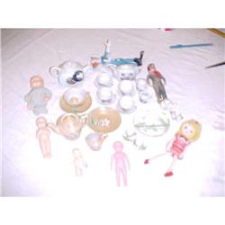 Dolls and Doll house,play cina tea set #1289343