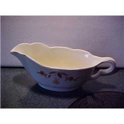 Autumn Leaf Gravy Boat, gold edge #1289345