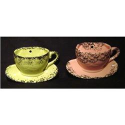 Pair of Teacup Wall Pockets #1289578