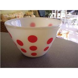 Fire King Red Dot Bowl #1289720