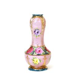 Old Japanese Pink Nippon Flower Vase  #1308294