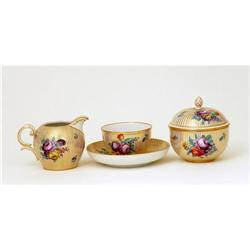 5 Vintage German Nymphenburg Foral Tea Set Mk #1308297