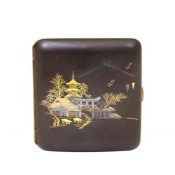 Old Japanese Komai Sty Mix Metal Cigarette Case#1308315