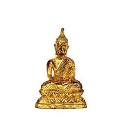 19C Thai Thailand Tibetan Gilt Bronze Buddha #1308326