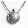 Image 1 : Estate German Silver Coin Locket Necklace Chain#1308639