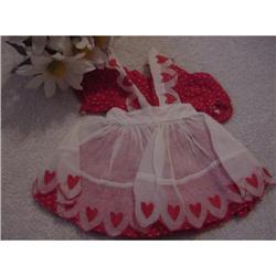 Doll Terri Lee Heart Fund Dress & Pinafore #1308777