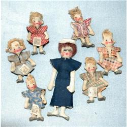 Teacher & 6 Students Rag Doll SET  #1308984