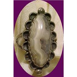 Old Southwest Signed Sterling Silver & Agate #1308989