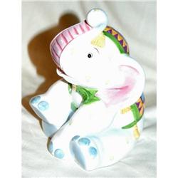 Hand Painted Lefton China Elephant Bank #1309000