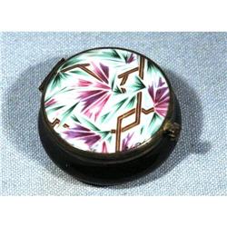 Art Deco Porcelian Powder Jar with Mirror #1309022