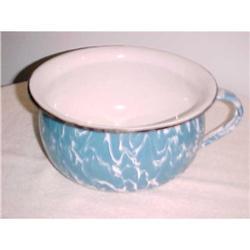 Aget, Blue , Marbelized Chamber pot #1309158