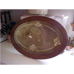 Tray, Lrg. Oval, Walnut wood  #1309170