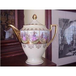 CHIC LOVE STORY FRENCH COURT COFFEE POT #1309176