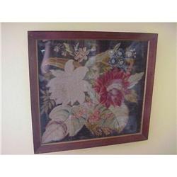 SO CHIC VICTORIAN ROSES NEEDLEPOINT FRAMED #1309178