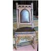 Image 1 : 12 Gothic  walnut Chairs  #1309218