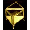 Image 1 : Triangular Metal and Glass Trinket Box #1309233
