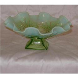 Green Opalescent Glass Bowl #1309259