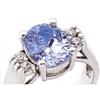 Image 1 : 7.62 CT BLUE SAPPHIRE and diamond ring natural #1314078