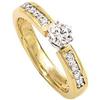 Image 1 : 1.24 carat DIAMOND SOLITAIRE RING yellow gold #1314337