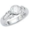 1.12 carat G VS1 diamond solitaire ring jewelry#1314343