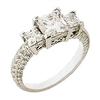 4.01 ct G SI1 princess cut diamond engagement #1314348