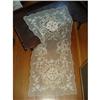 Image 1 : ANTIQUE FRENCH NETTED LACE TAMBOUR WORK RUNNER#1314888