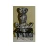 Image 1 : Marble Owl Perched on Lamp Books Statue #1315002