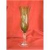 Image 1 : Green Crystal Glass Stemmed Flute #1315037