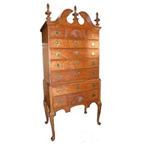 9 Drawer Queen Anne Highboy Dresser 1315235
