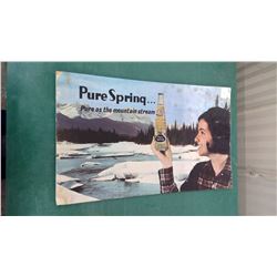 Pure Spring Soda Sign