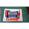 Image 2 : Mission Orange Drink Sign 14 x 10"