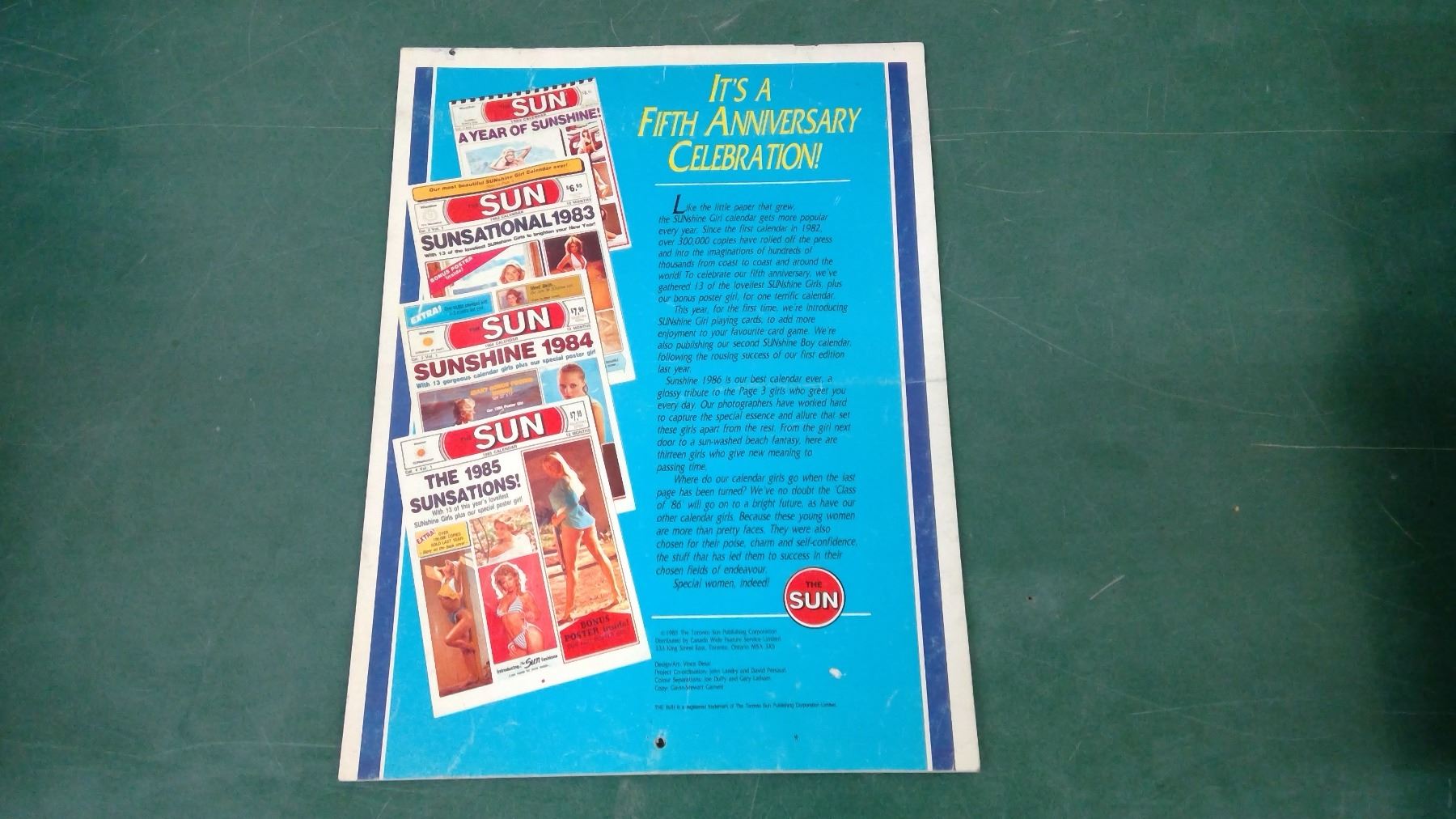 Sunshine Girl Calendar