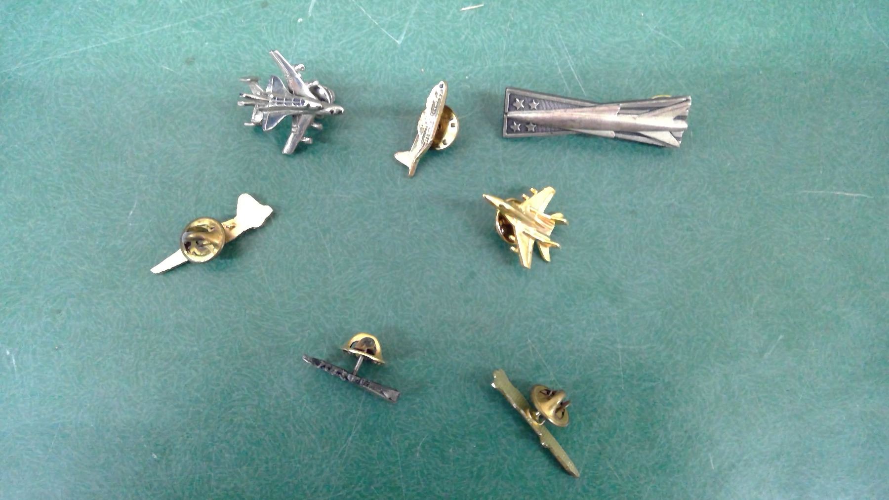 Various Military Jet Fighter Pins