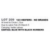 Image 1 : 123 HEIFERS - NO BRANDS