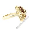 Image 8 : Estate 14kt Yellow Gold 1.44 ctw Diamond & Ruby Cocktail Ring