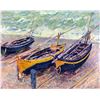 Image 1 : Claude Monet - Dock of Etretat (Three Fishing Boats)