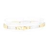 Image 2 : Greek Key Bracelet - 14KT Yellow and White Gold