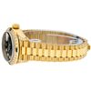 Image 9 : Rolex Ladies 18K Yellow Gold Black Diamond And Sapphire President Wristwatch Wit