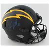 Image 1 : KEENAN ALLEN SIGNED LOS ANGELES CHARGERS FULL-SIZE ECLIPSE ALTERNATE SPEED HELMET (BECKETT COA)