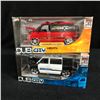 Image 1 : DUB CITY HEAT BY JADA TOYS 1:24 DIE-CAST METAL TRUCKS 2001 CHEVY ASTRO VAN