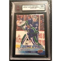 2016-17 UD CANVAS #C236 THATCHER DEMKO Rookie Card (10 GEM MINT)