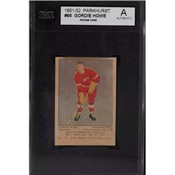 1951-52 PARKHURST #66 GORDIE HOWE Rookie Card (A AUTHENTIC)