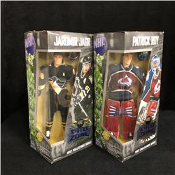 NHL PRO ZONE 1997 COLLECTORS SERIES HOCKEY FIGURES LOT (P. ROY/ J. JAGR)