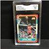 Image 1 : 1986 FLEER MICHAEL JORDAN #57 ROOKIE REPRINT (GMA 10 GEM MINT)