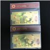 Image 2 : BRUCE LEE GOLD FOILED BANK NOTES LOT