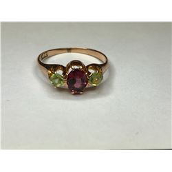 10K Yellow Gold Gemstone Ring