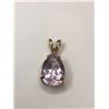 Image 1 : 12K Yellow Gold Rose Amethyst Pendant