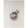Image 3 : 12K Yellow Gold Rose Amethyst Pendant