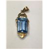 Image 1 : 14K Yellow Gold Synthetic Spinel Pendant